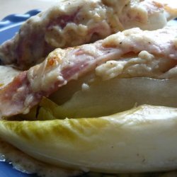 Belgian Endive Wrapped in Ham with Cheese / Lof met Ham en Kaas