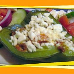 Low Carb Mediterranean Stuffed Bell Peppers