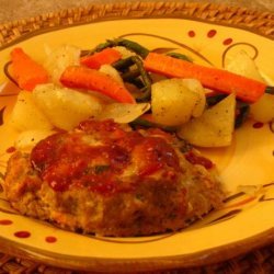 Turkey Mini-Meatloaves With Roasted Root Veggies