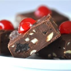 Cherries and Chocolate Fudge