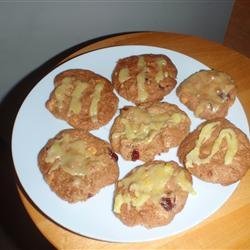 Crazy Yummy Cranberry Pecan Cookies with Orange Glaze