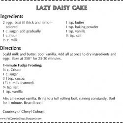 Lazy Daisy Cake III