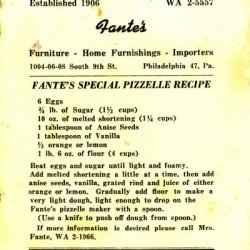 Anise Pizzelles