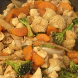 Leftover Veggie Chicken Stir-Fry