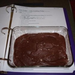 Faux Fudge -- Jello Pudding Fudge