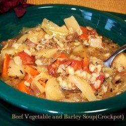 Beef Vegetable and Barley Soup
