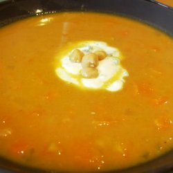 Moroccan Sweet Potato and Chickpea Soup
