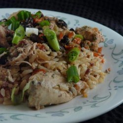 Crock Pot Tangy Chicken and Black Beans