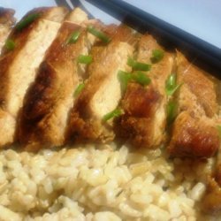 Teriyaki Chicken With Ginger Chive Rice