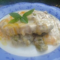 Creamy Pork Chops, Mushroom and Potato Casserole