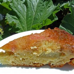 Lemony Rhubarb Upside-Down Cake