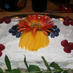 Tres Leches Cake with Seasonal Fruit