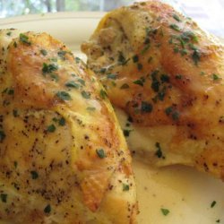 Roast Chicken Breasts With Parsley Pan Gravy