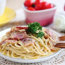 spaghetti with bacon