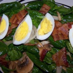 Spinach Salad With Warm Bacon Dressing