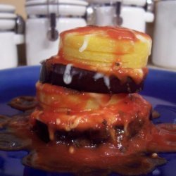 Eggplant (Aubergine) Parmesan Stacks