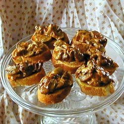 Deviled Mushrooms on Toasted Ciabatta