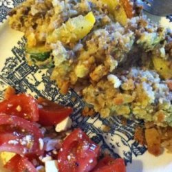 Harvest Yellow & Zucchini Squash & Beef Casserole