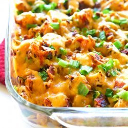 Buffalo Chicken and Potato Casserole