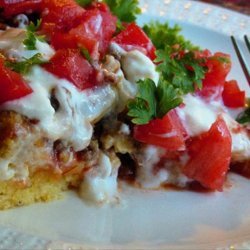 Cornbread Taco Pizza