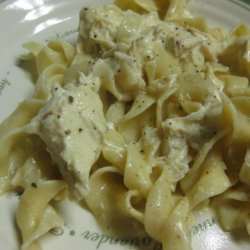 Crock Pot Chicken over Pasta