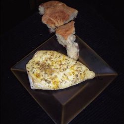 Lemon-Garlic Baked Brie