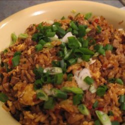 Chinese Mushroom Pork Fried Rice