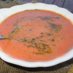 Creamy Tomato Soup With Pesto