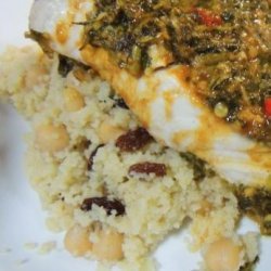 Couscous With Garbanzo Beans and Golden Raisins