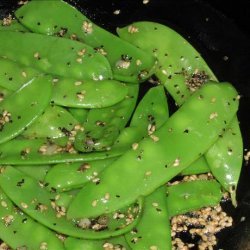 Snow Peas with Sesame Seeds