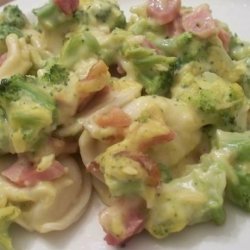 Pierogie Broccoli and Ham Bake