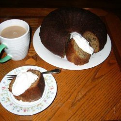 Banana Nut Cake with Whipped Cream Frosting