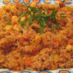 Bulgar, Chickpeas, & Tomatoes