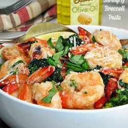 Garlic Shrimp and Broccoli Pasta