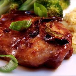 Honey Glazed Hoisin Pork Chops