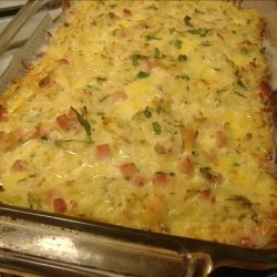 Gratin of Potatoes, Ham, Eggs & Onions (Julia Child)