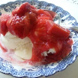 Strawberry-Rhubarb Sundaes