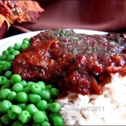 Crock Pot Beef Round Braised With Tomato & Herbs