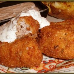 Crisp Pork Medallions With Creamy Caper Sauce