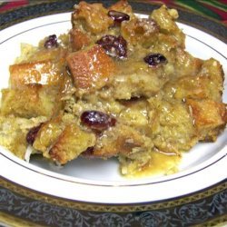 Mango Coconut Bread Pudding With Rum Sauce