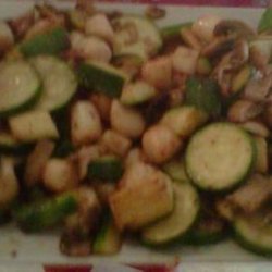 Scallops With Zucchini