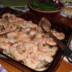 Roasted Jumbo Shrimp With Potatoes, Lemon and Capers