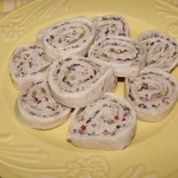 Cream Cheese-Olive Roll-Ups