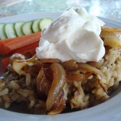 Lentils and Rice With Caramelized Onions