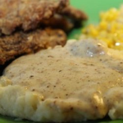 Cream Gravy for  Chicken Fried Steak (Light)