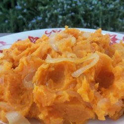 Sweet Potato Mash With Caramelised Onions