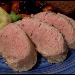 Loin of Pork in White Wine With Garlic, Fennel and Rosemary