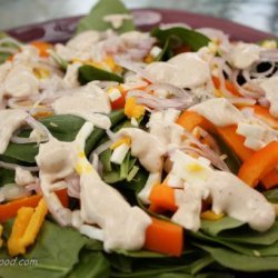 Baby Spinach Salad With Creamy Dijon Dressing