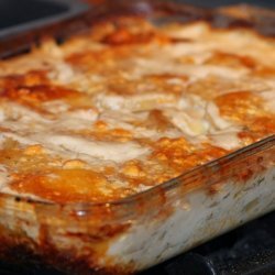 Blue Cheese & Rosemary Scalloped Potatoes