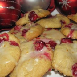 Orange Frosted Cranberry Cookies